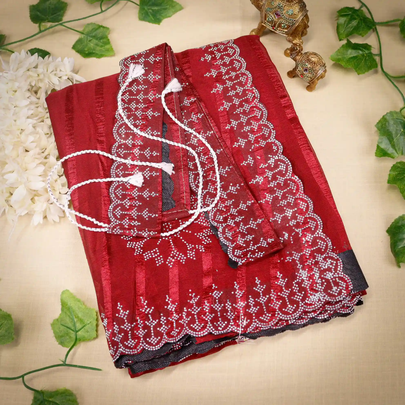 Popcorn Hip Belt Saree