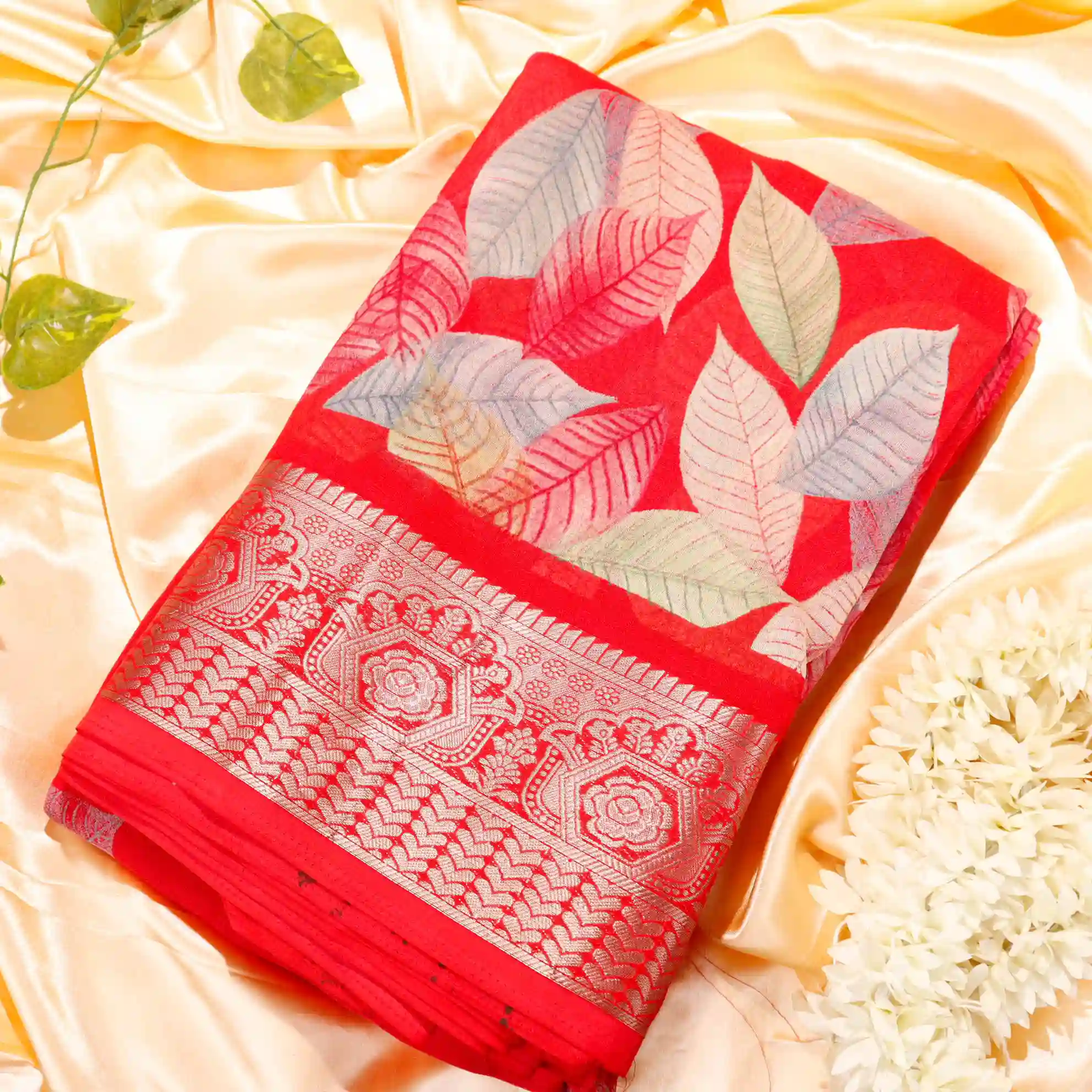 Dola Silk Georgette Digital Print Saree