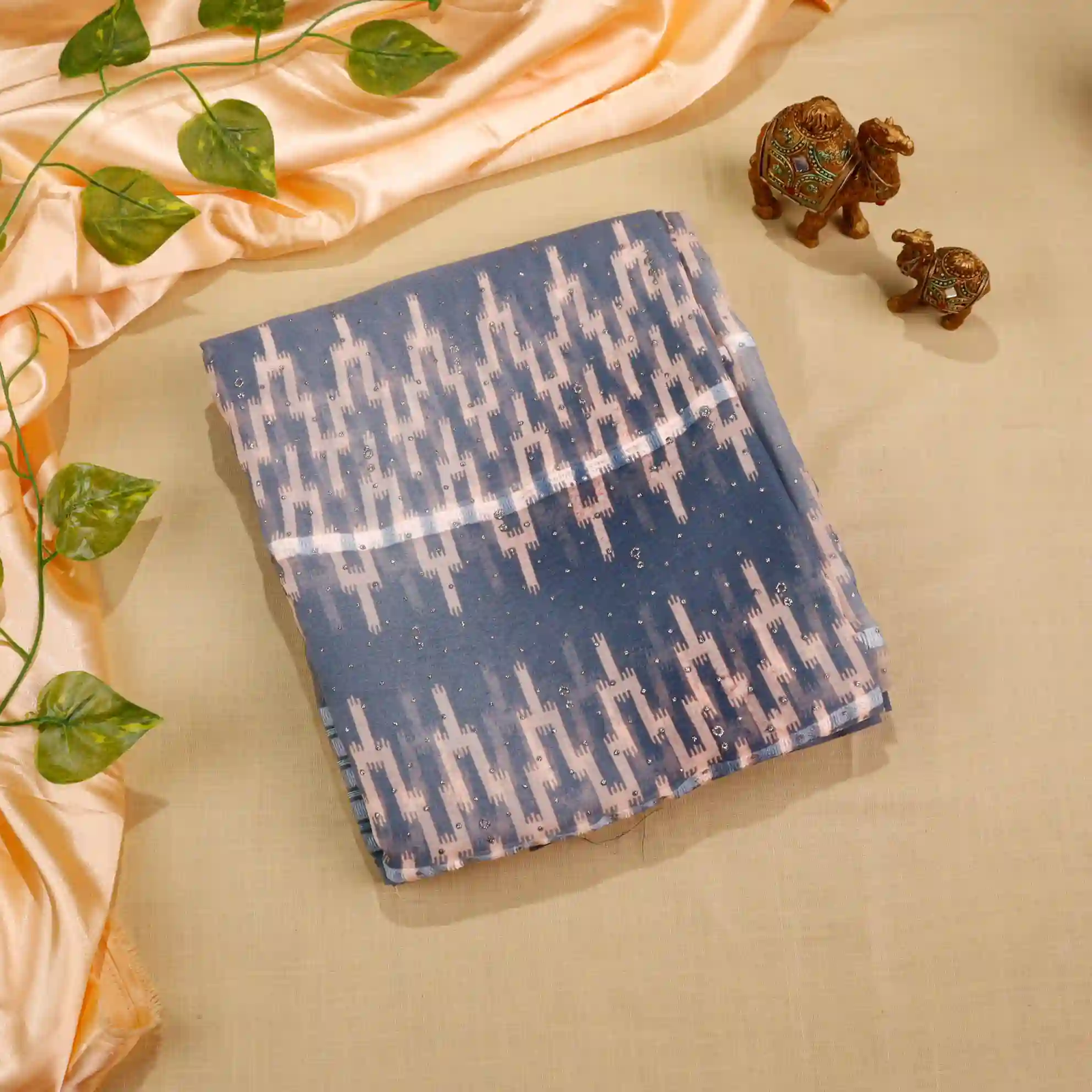 Georgette Printed Foil Print Saree