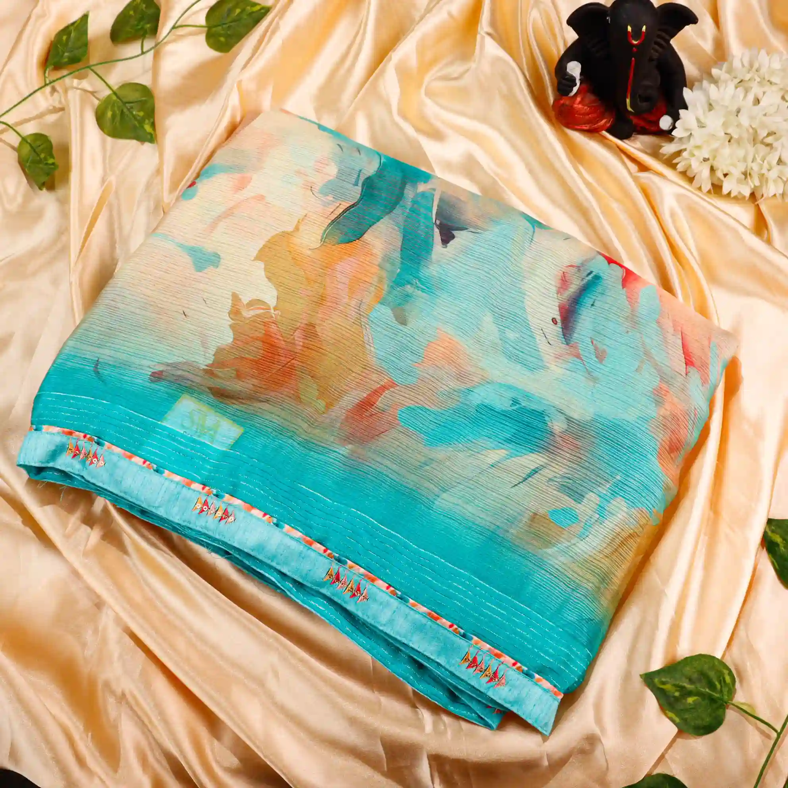 Ocean Crush Saree