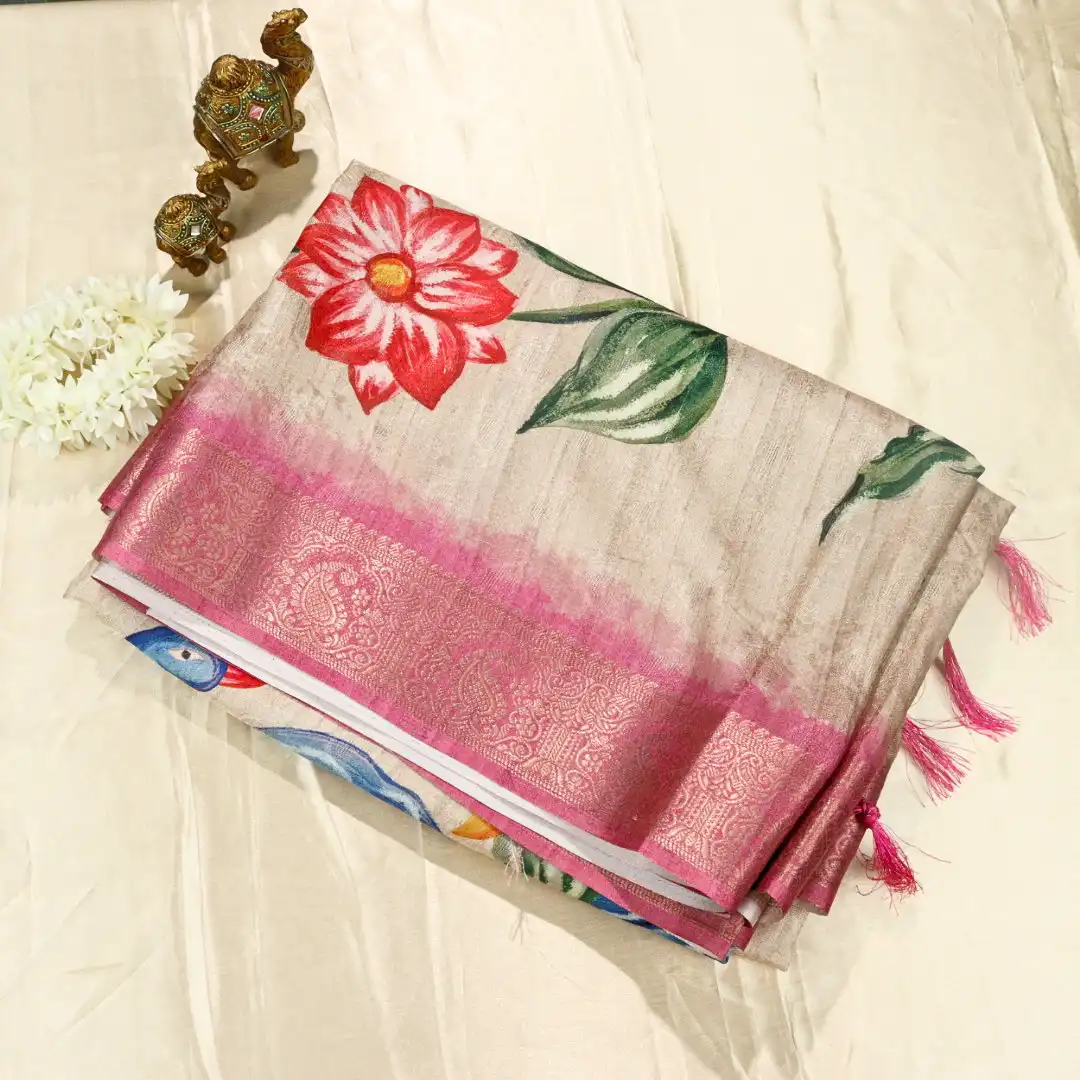 Soft Semi Tussar Saree