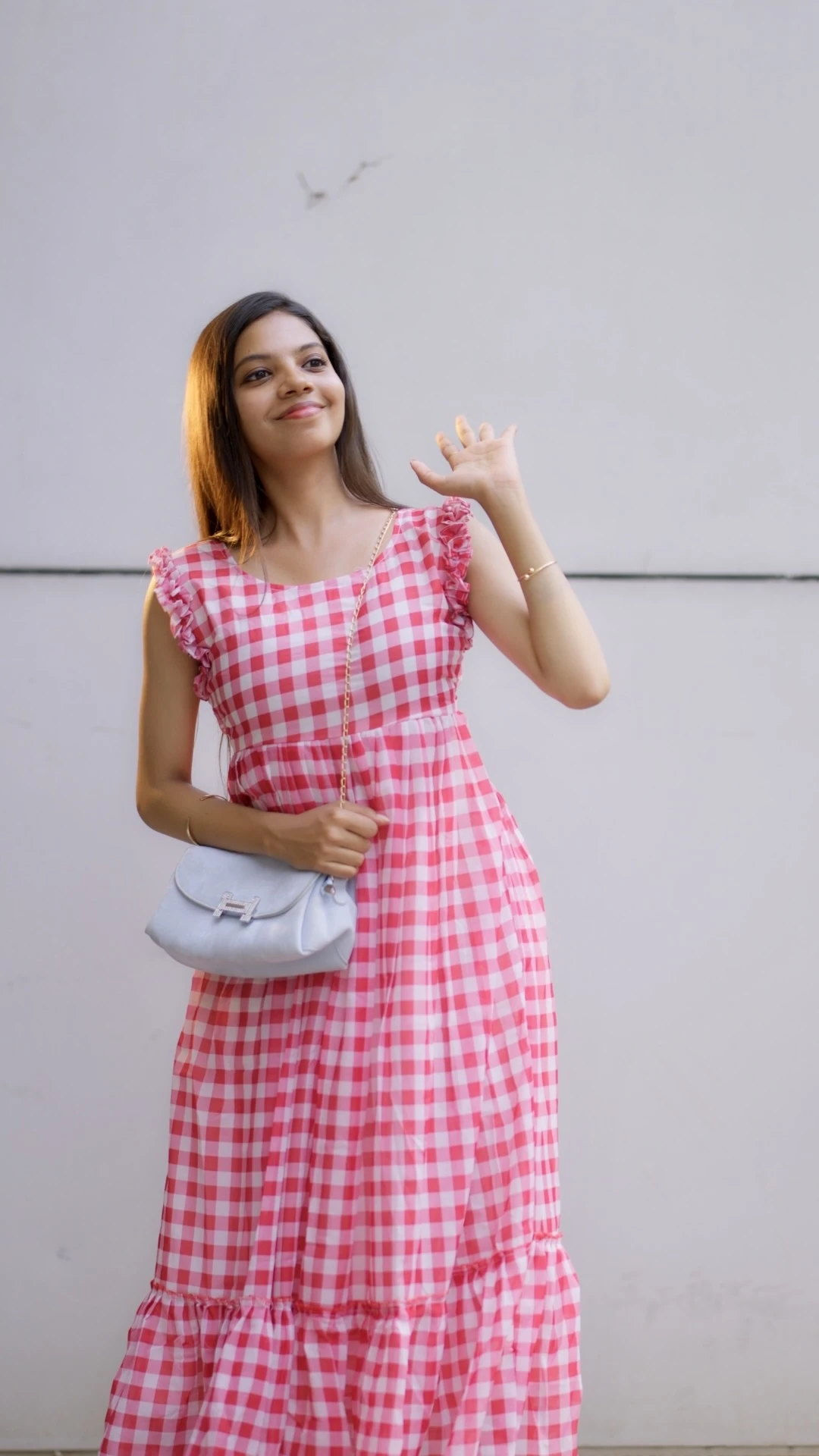 Pink Mul Chanderi Maxi