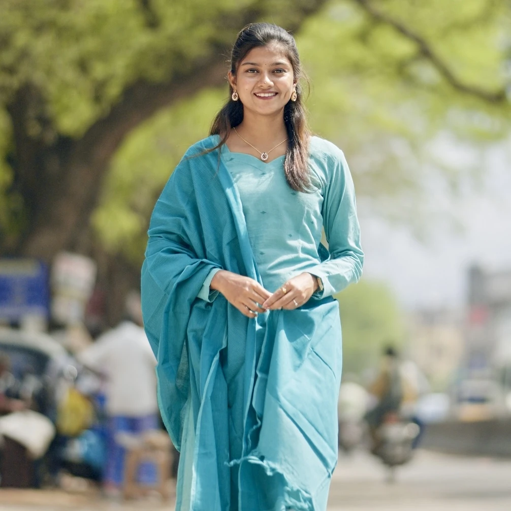 Handloom Cotton Kurti with Dupatta