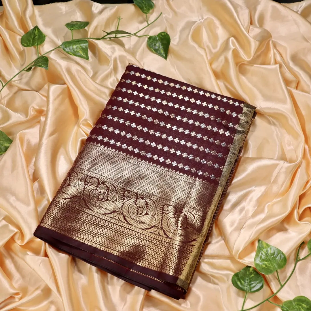 1000 Butta Kanchi Semi Silk Saree